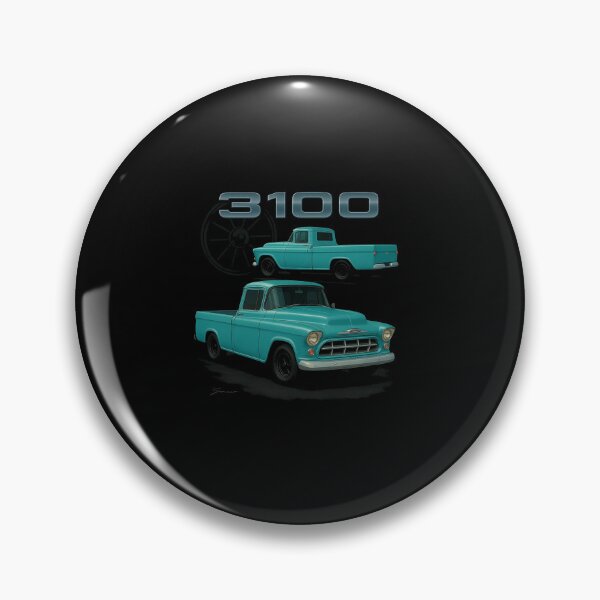 Item preview, 1956 Chevy 3100 Pickup in Aqua Blue – Classic Stepside Style designed and sold by TheArtOfCar.