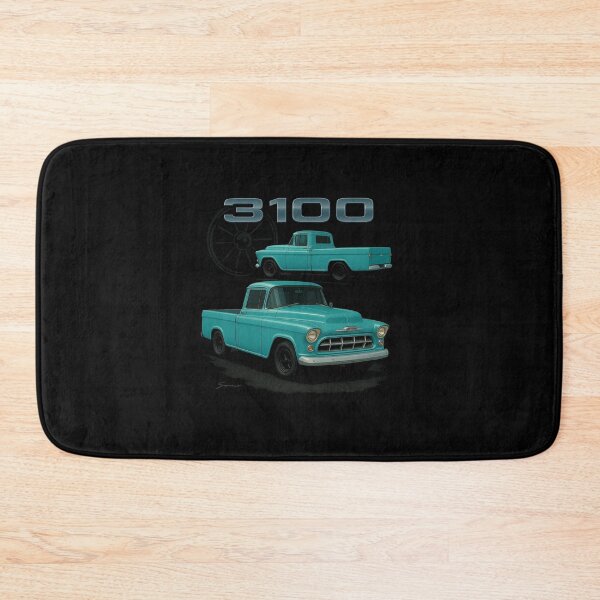 Item preview, 1956 Chevy 3100 Pickup in Aqua Blue – Classic Stepside Style designed and sold by TheArtOfCar.