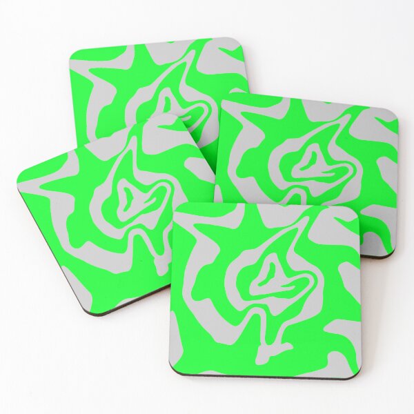 Item preview, Silver & Green Liquid Swirl designed and sold by rainestore.
