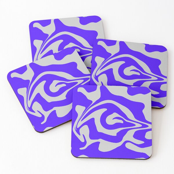 Item preview, Silver & Blue Liquid Swirl designed and sold by rainestore.