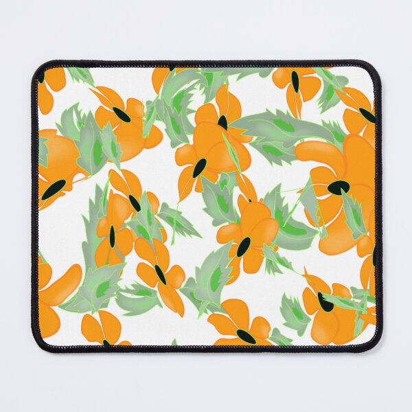 Item preview, Vibrant Orange Floral Pattern designed and sold by Nature  Nblossom.