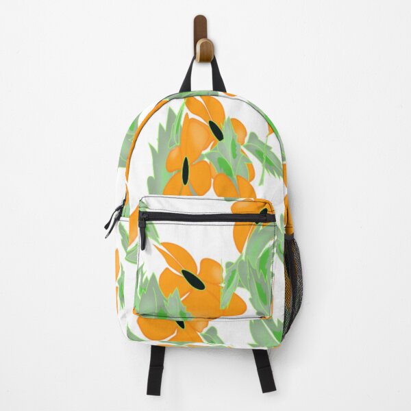 Item preview, Vibrant Orange Floral Pattern designed and sold by Nature  Nblossom.