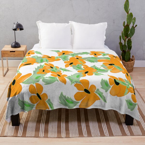 Item preview, Vibrant Orange Floral Pattern designed and sold by Nature  Nblossom.