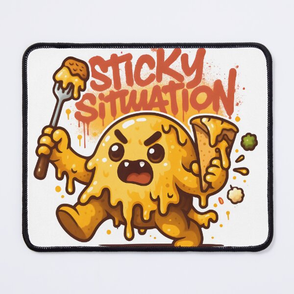 Item preview, Fondue Fiend – Melty Monster Kawaii Graffiti Food Design designed and sold by Snackwear Apparel.
