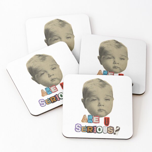 Item preview, Are U Serious Baby – Funny Vintage Meme-Inspired Art designed and sold by imaginariun.