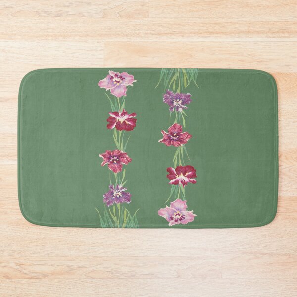 Item preview, Japanese Vintage Watercolor Illustration of 4 Iris Flowers designed and sold by Starpuffdesign.