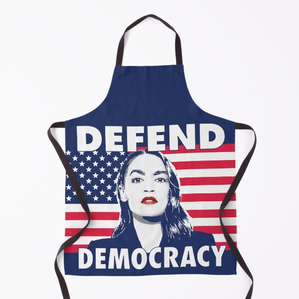 Item preview, Defend Democracy AOC Alexandria Ocasio-Cortez designed and sold by Winner Chicken Dinner Designs.