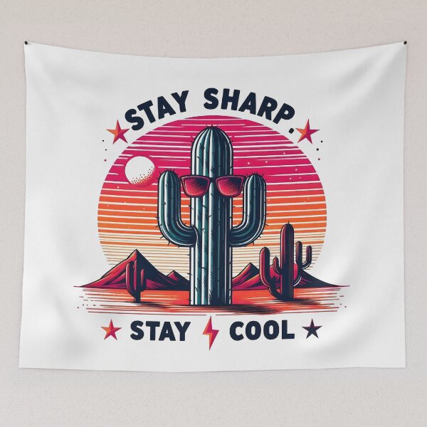 Item preview, cactus, cacti, stay cool designed and sold by TrueArtVibes.