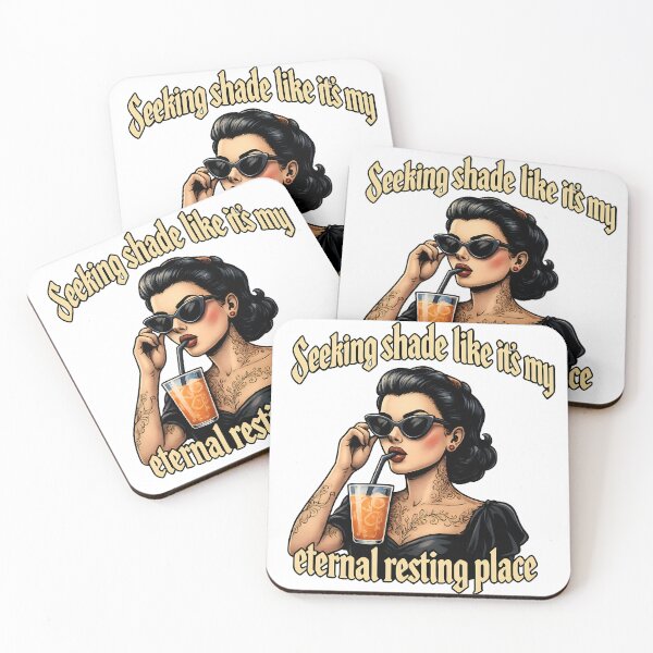Item preview, Gothic Retro "Seeking Shade Like It’s My Eternal Resting Place" Design designed and sold by TeeTimeTreasure.
