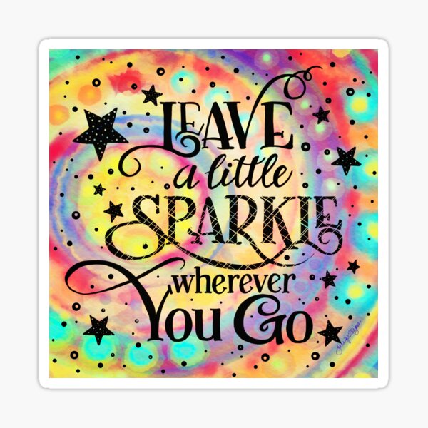 Leave a Sparkle Sticker