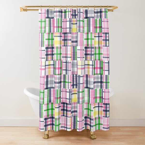 Item preview, Preppy Pink Patchwork Madras designed and sold by emrdesigns.