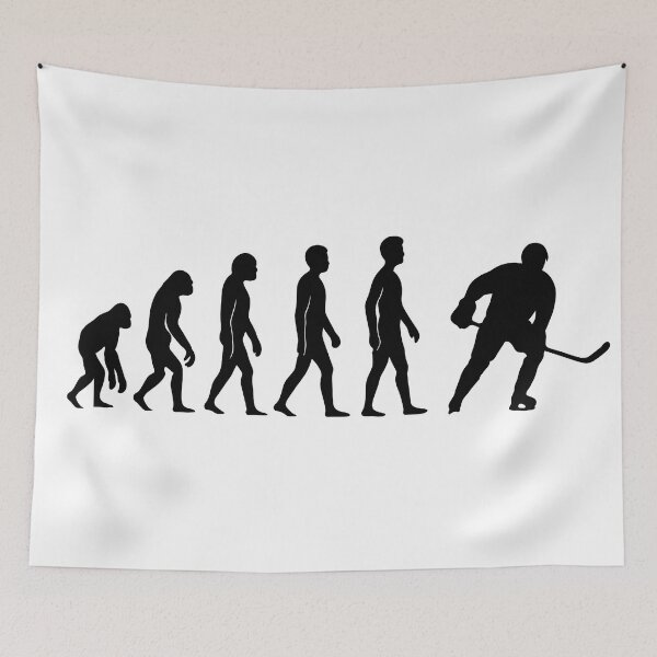 Item preview, Evolution of Hockey Player Shirt – From Cave Ape to Stanley Cup Champ | Timeless Hockey Humor Design for Fans designed and sold by WAUZ.
