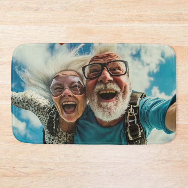 Item preview, Elderly couple skydives designed and sold by anytka.