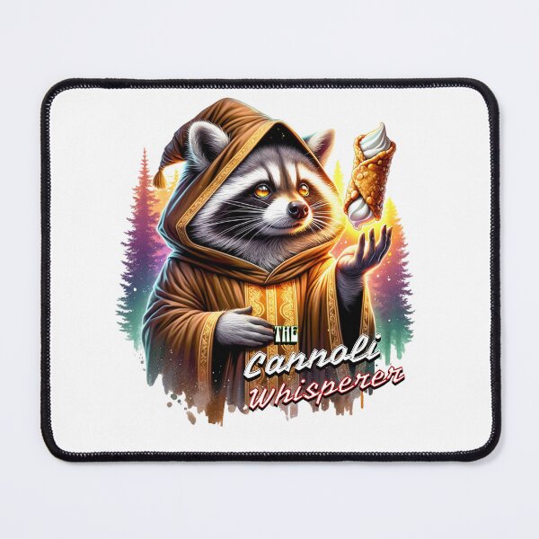 Item preview, The Cannoli Whisperer — Wise Raccoon Pastry Tee designed and sold by MTeesGA.