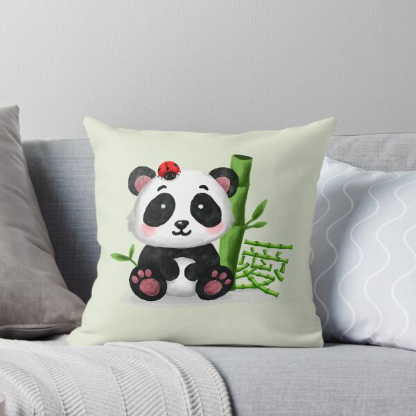Item preview, Panda Bear with bamboo And ladybug And love symbol designed and sold by jancajiravova.