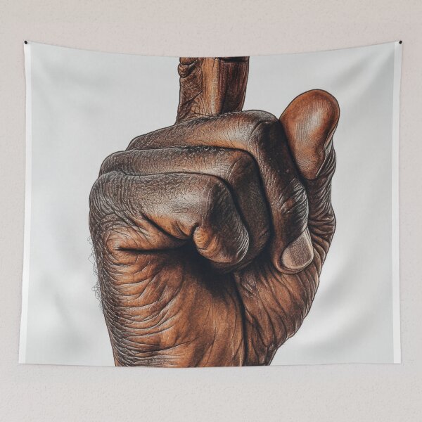 Item preview, Hand gesture with extended finger designed and sold by anytka.