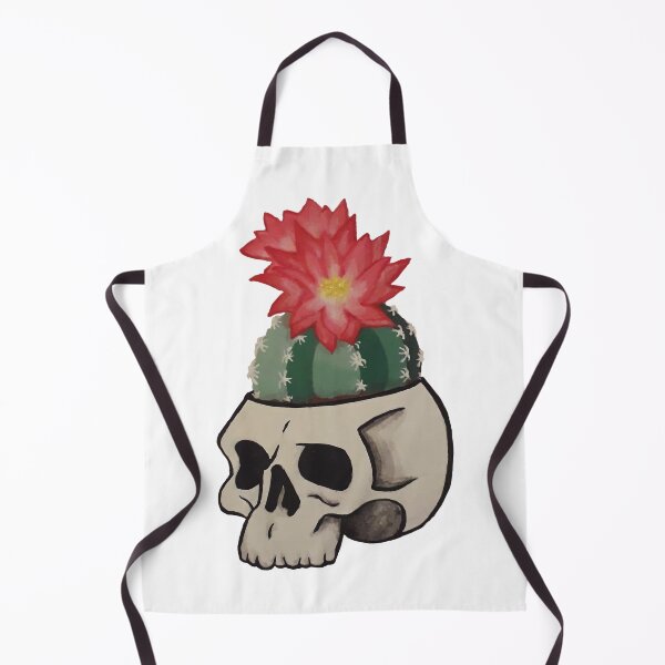 Item preview, Skull Cactus Bloom – Dark Botanical Tattoo Art designed and sold by Compotica27.