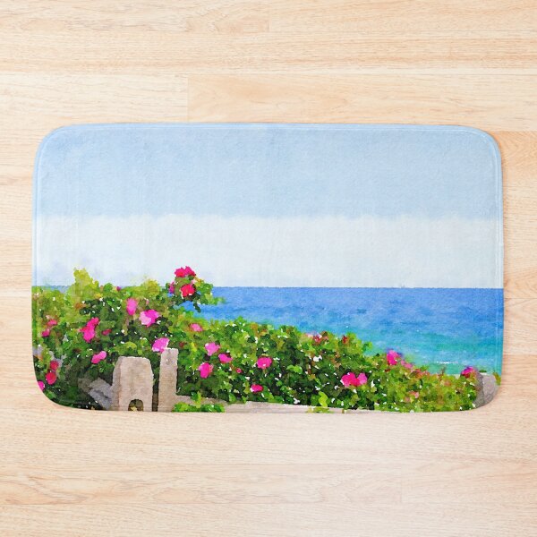 Item preview, Beach rose along ocean watercolor designed and sold by feenandneen.