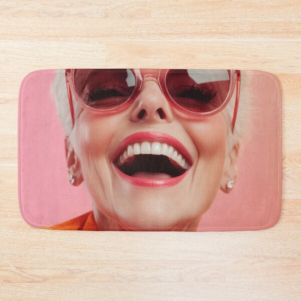 Item preview, Happy woman in pink shades designed and sold by anytka.