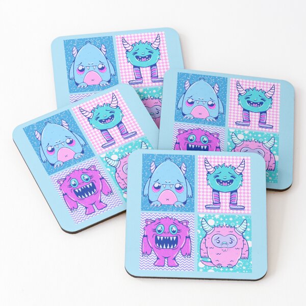 Item preview, Cute Pastel Monster Doodles designed and sold by crestfallenmermaid.