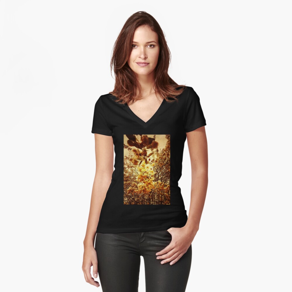 Item preview, Fitted V-Neck T-Shirt designed and sold by OneDayArt.