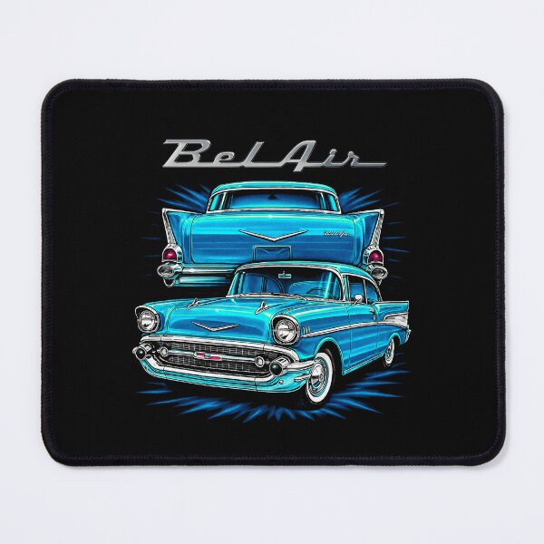 Item preview, 1957 Chevy Bel Air in Tropical Turquoise – Chrome Fins and Vintage Cool designed and sold by TheArtOfCar.