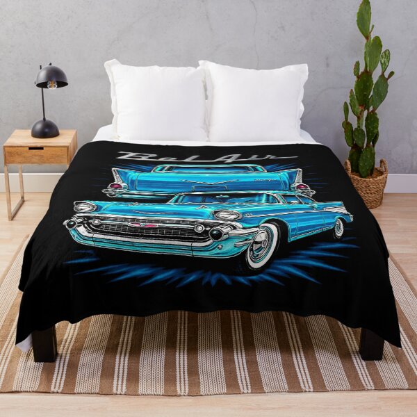 Item preview, 1957 Chevy Bel Air in Tropical Turquoise – Chrome Fins and Vintage Cool designed and sold by TheArtOfCar.