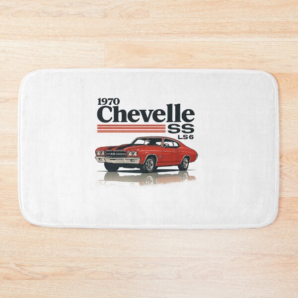 Item preview, 1970 Chevelle SS LS6 in Red with Black Stripes – Bold Retro Muscle Car Graphic designed and sold by TheArtOfCar.
