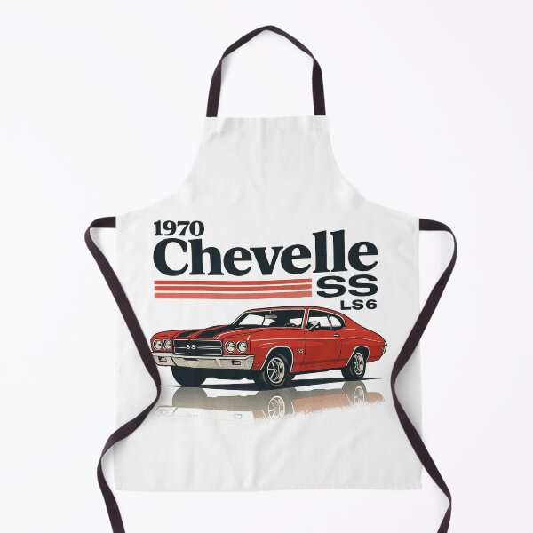 Item preview, 1970 Chevelle SS LS6 in Red with Black Stripes – Bold Retro Muscle Car Graphic designed and sold by TheArtOfCar.