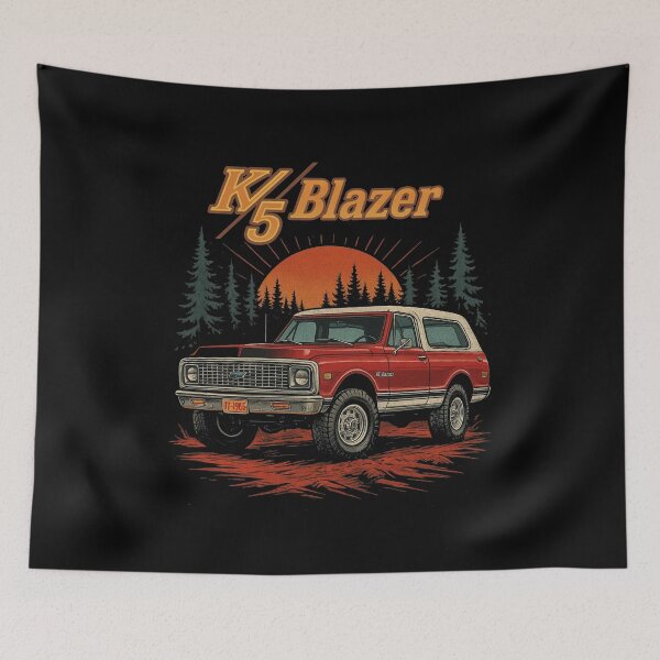 Item preview, Vintage 1971 K5 Blazer Off-Road Sunset Adventure Art designed and sold by TheArtOfCar.