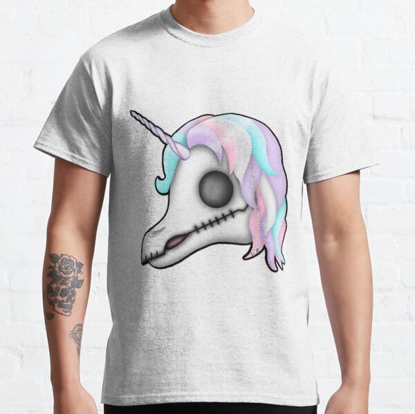 My Little Dead Unicorn | Rainbow Unicorn Skull | White Classic T-Shirt