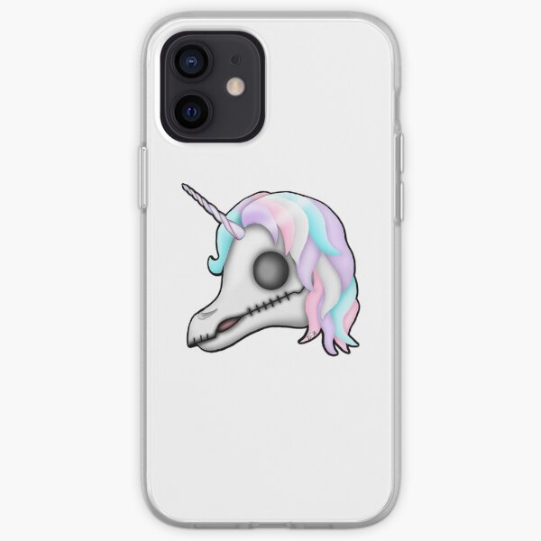My Little Dead Unicorn | Rainbow Unicorn Skull | White iPhone Soft Case