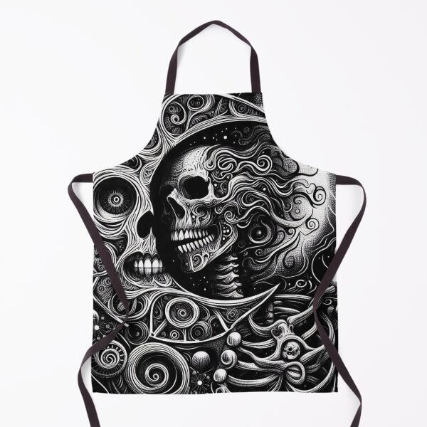 Item preview, Moon and Skull Art designed and sold by TheDarkWardrobe.