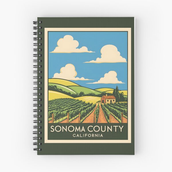 Item preview, A Vintage Travel Art of Sonoma - California - US  designed and sold by GoodOldVintage.