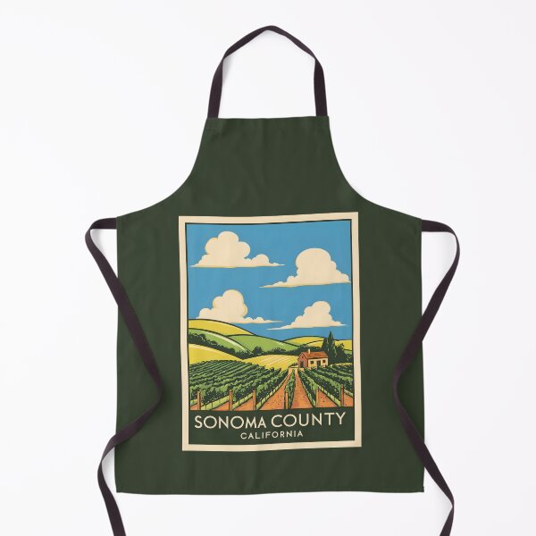 Item preview, A Vintage Travel Art of Sonoma - California - US designed and sold by GoodOldVintage.