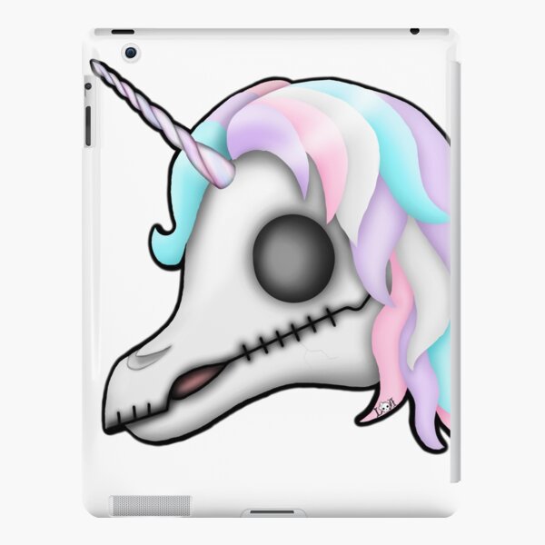 My Little Dead Unicorn | Rainbow Unicorn Skull | White iPad Snap Case
