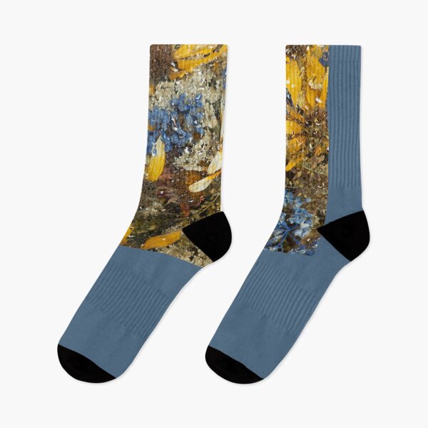 Item preview, Dry bouquet of wild flowers on the background of wet glass designed and sold by EchoOfSilence.
