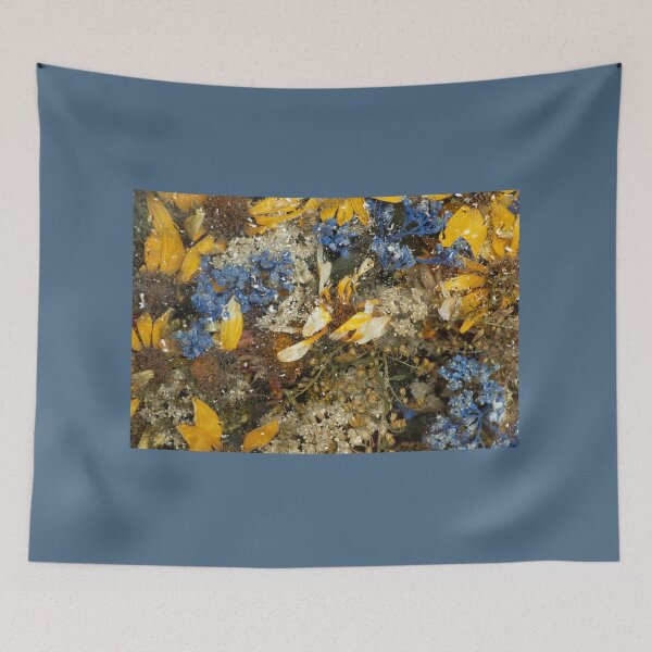 Item preview, Dry bouquet of wild flowers on the background of wet glass designed and sold by EchoOfSilence.