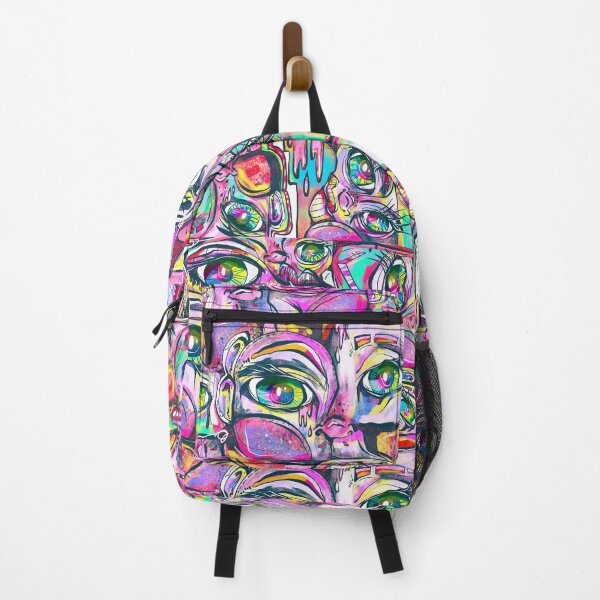 Item preview, Abstract Cubism Eyes and Faces Pattern by Hollie Day designed and sold by crestfallenmermaid.