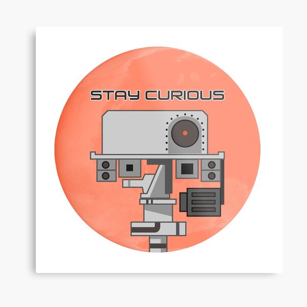 Stay Curious Metal Print