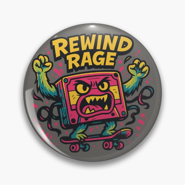 Artikelvorschau, Rewind Rage – Das Kassettenmonster entworfen und verkauft von TeeLabDesign.
