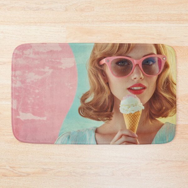 Item preview, Woman enjoying ice cream in summer designed and sold by anytka.