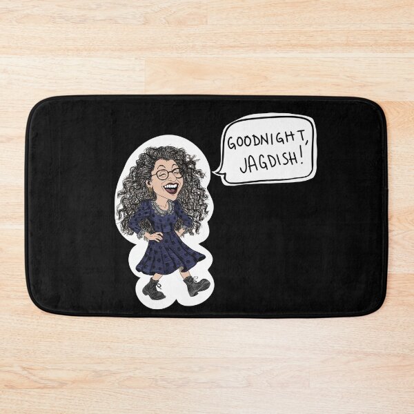 Item preview, ‘Goodnight, Jagdish!’  – Elaine Caricature & Tipsy India Moment designed and sold by from here 2 mars.
