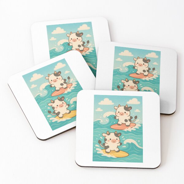 Item preview, Surfing Cows designed and sold by Cutecentric.