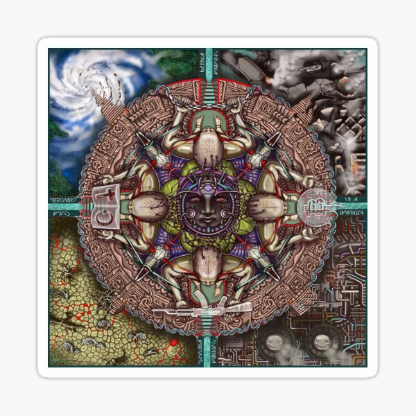 Four Horsemen of AI Singularity Sticker