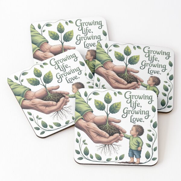 Item preview, Growing Life, Growing Love | Father’s Day Botanical Art Print | Heartfelt Dad & Child Nature Gift 2025 designed and sold by AnnDesignStudio.