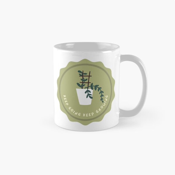 Item preview, keep going keep growing mug designed and sold by LivsPlantHouse.