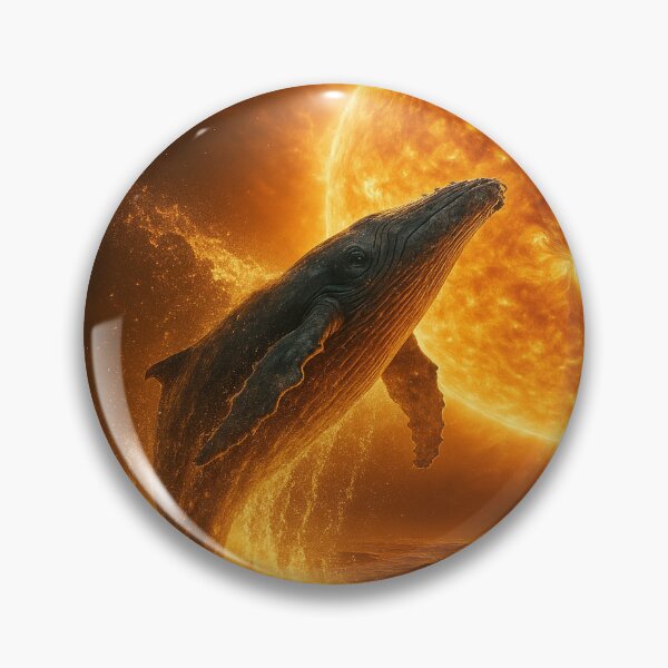 Item preview, Solar Flame Whale – Fireborn Leviathan of the Sun designed and sold by GalenaDeco.