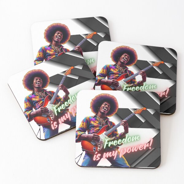 Item preview, Jimi Hendrx Freedom is my power designed and sold by barmaz.