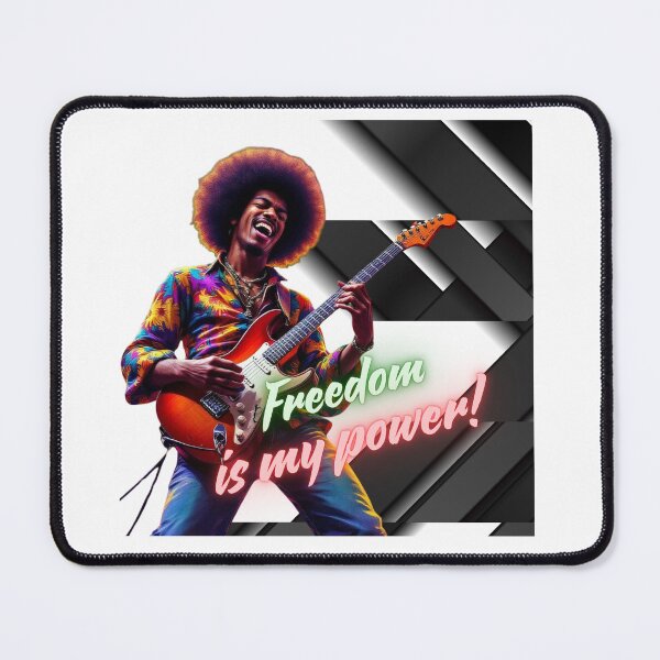 Item preview, Jimi Hendrx Freedom is my power designed and sold by barmaz.